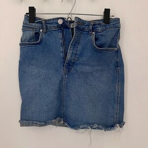 Zara light blue Denim Pencil Skirt